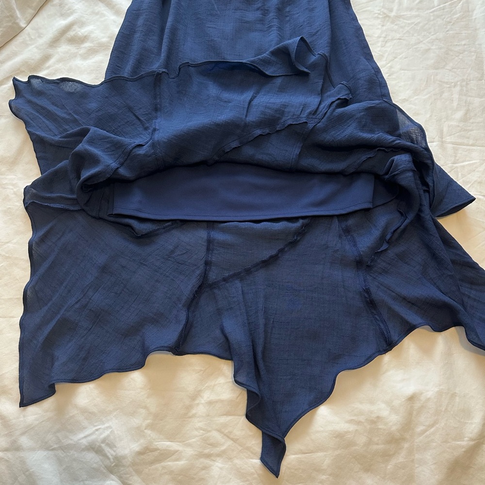 Apt. 9 Asymmetrical Navy Skirt Size Small - Never Worn - Picture 5 of 9